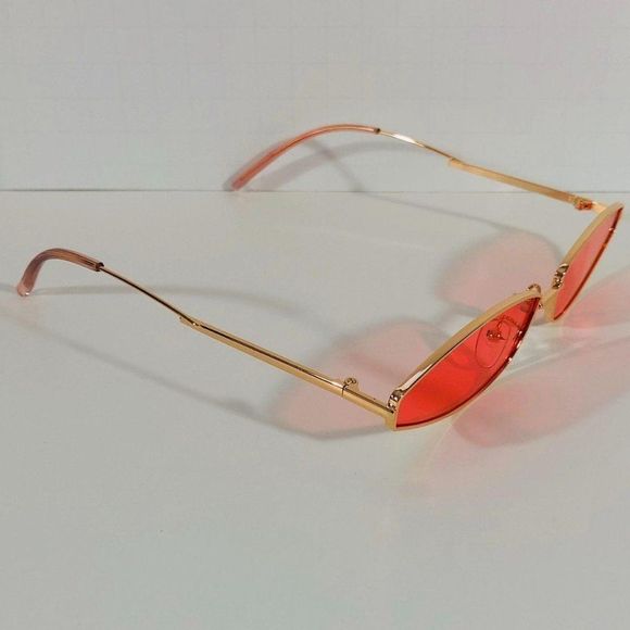A84-1: PINK Skinny Len Sunglasses - Picture 2 of 4